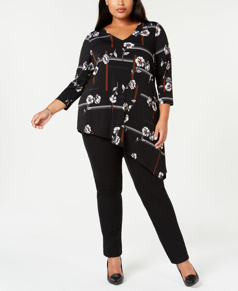 Alfani Plus Printed High Low Tunic